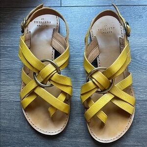 Sezane Olympe Sandals in Yellow